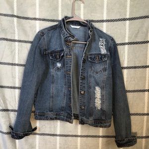 Dark blue jean jacket